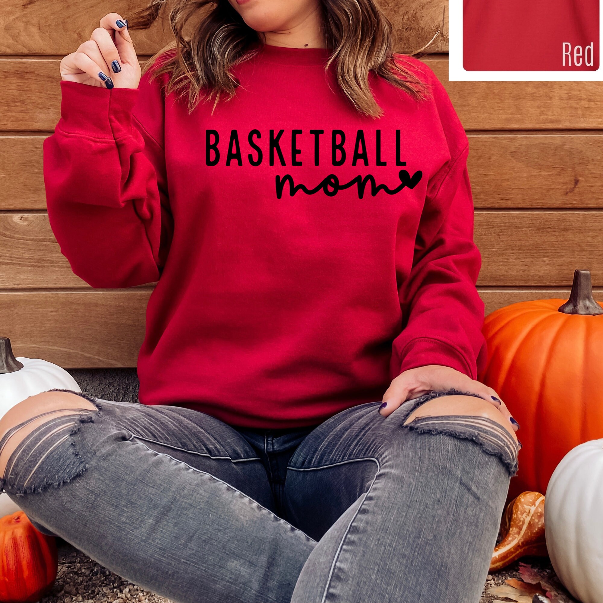 Basketball Mom Sweatshirt Game Day Sweatshirt for Mom Etsy