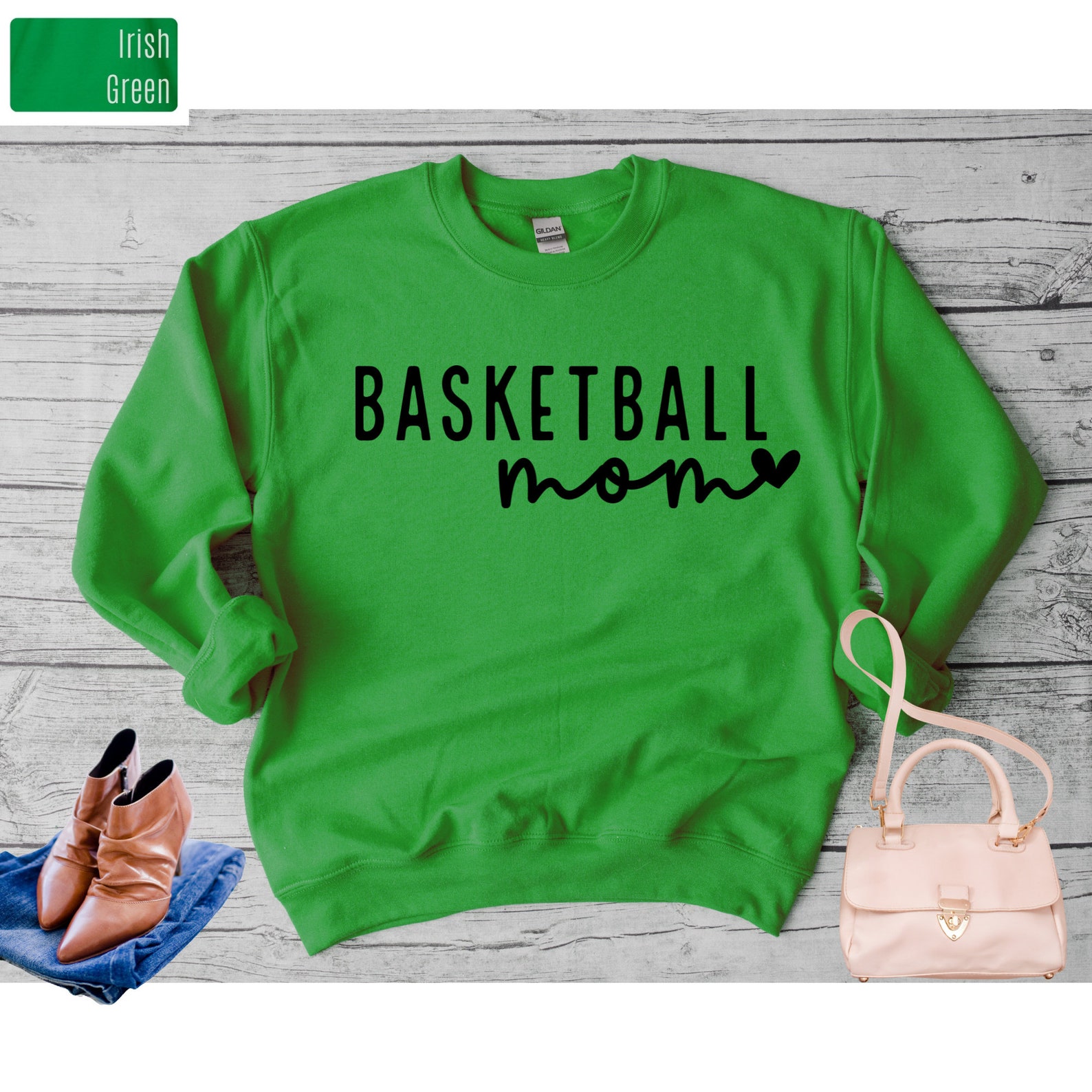Basketball Mom Sweatshirt Game Day Sweatshirt for Mom Etsy
