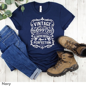 Vintage 1997 Shirt, 25th Birthday Shirt, 25th Birthday Gift, 25th Birthday Party, Retro Shirt 1997, Born in 1997 T-Shirt Gift for Men Women
