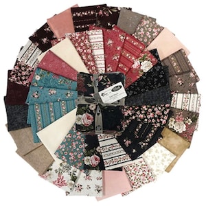 Juliet Roses by Stoffabrics of Denmark Fat Quarters Bundles 42pc Quilt Fabric