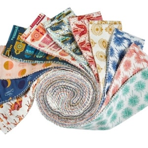 Camelot Moroccan Nights 2.5&quot; strips 40 pcs Jelly Roll Quilt Fabric