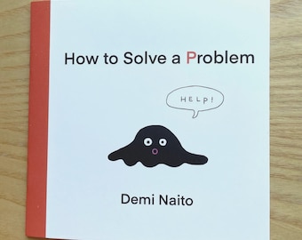 How to Solve a Problem Mini Comic Book. Whimsical Problem Solving Manual with Flowchart