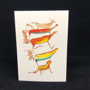 Lot de 6 cartes assorties : 'Birthing Women' est au 3/6 dans cette gamme Rock Art, pastels