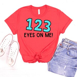 123 Eyes On Me! SVG | 教師 SVG | 教師シャツ | 面白いシャツ SVG | svg | カット ファイル | 教師は最高 |