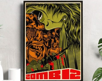 Zombi 2 Art Print | Italian Horror | Giallo | Cult | Film | Illustration