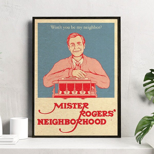 Mr Rogers Neighborhood Art Print | Retro Style | Illustration