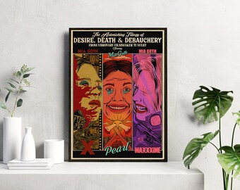 Soy una estrella / Obra de arte de la trilogía X / Láminas de películas de culto de estilo vintage / Arte mural