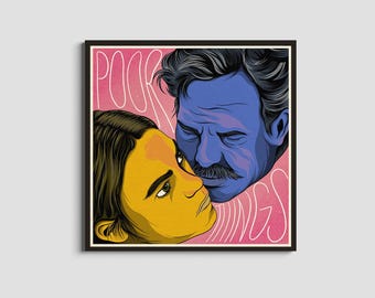 Bella y Duncan / Obra de arte de fantasía gótica / Impresión de inspiración victoriana oscura / Ilustración de criatura excéntrica