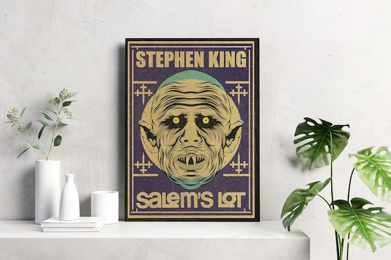 Salem's Lot | Gothic Horror Artwork | Vintage-Style Vampire Thriller Print | Creepy Town Wall Art