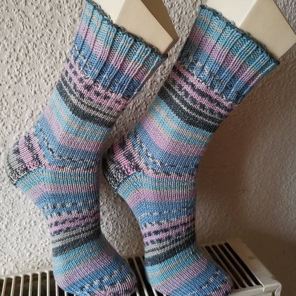 Dicke, handgestrickte Socken Größe 42