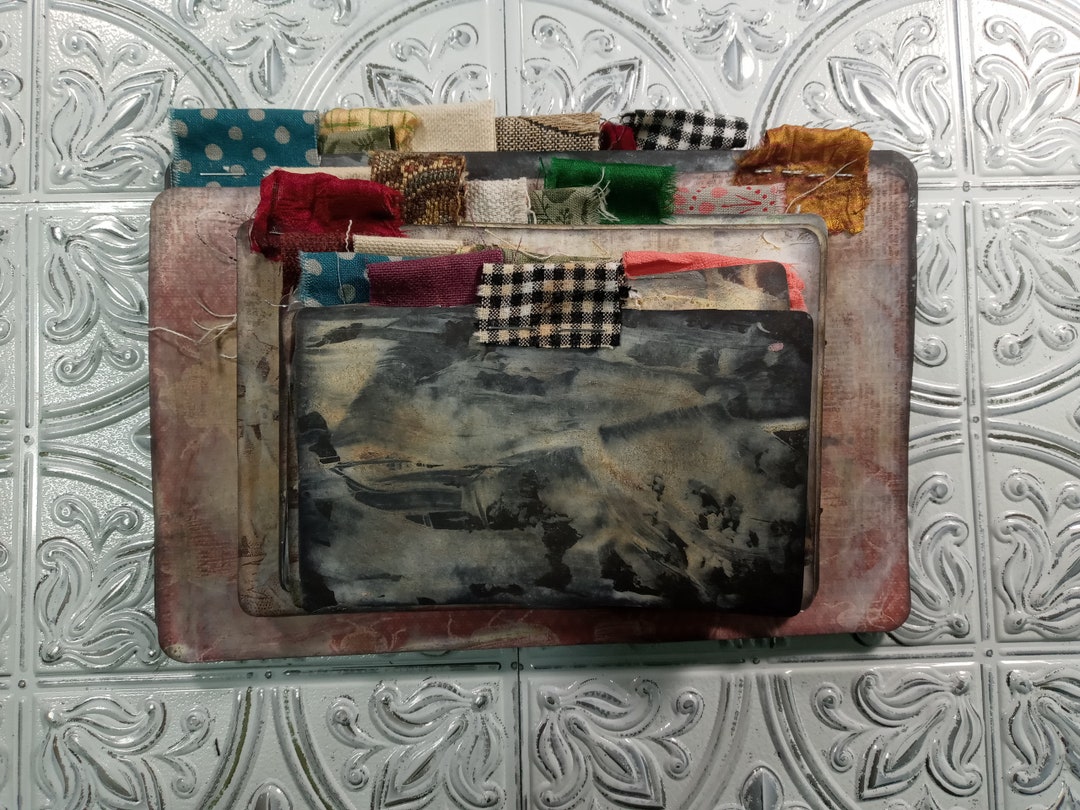 Journaling Cards Recipe Cards Grungy Various Colors - Etsy