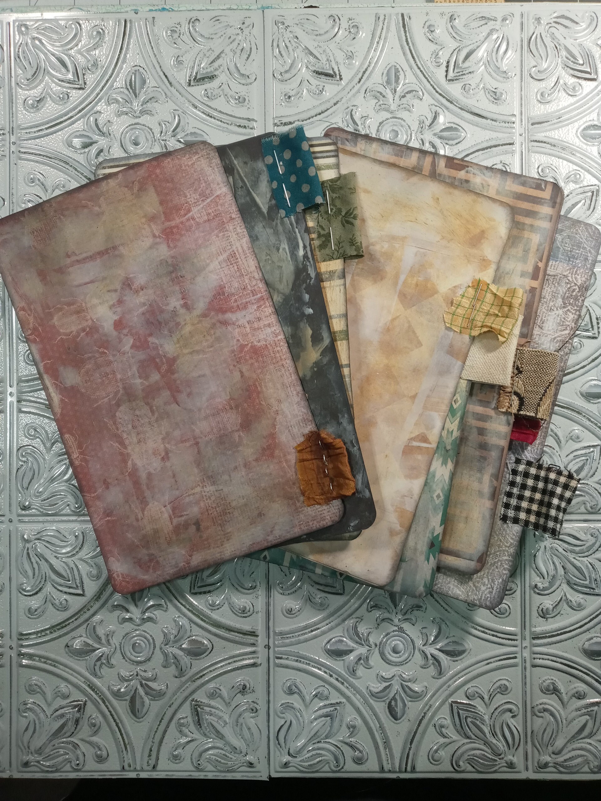 Journaling Cards Recipe Cards Grungy Various Colors - Etsy