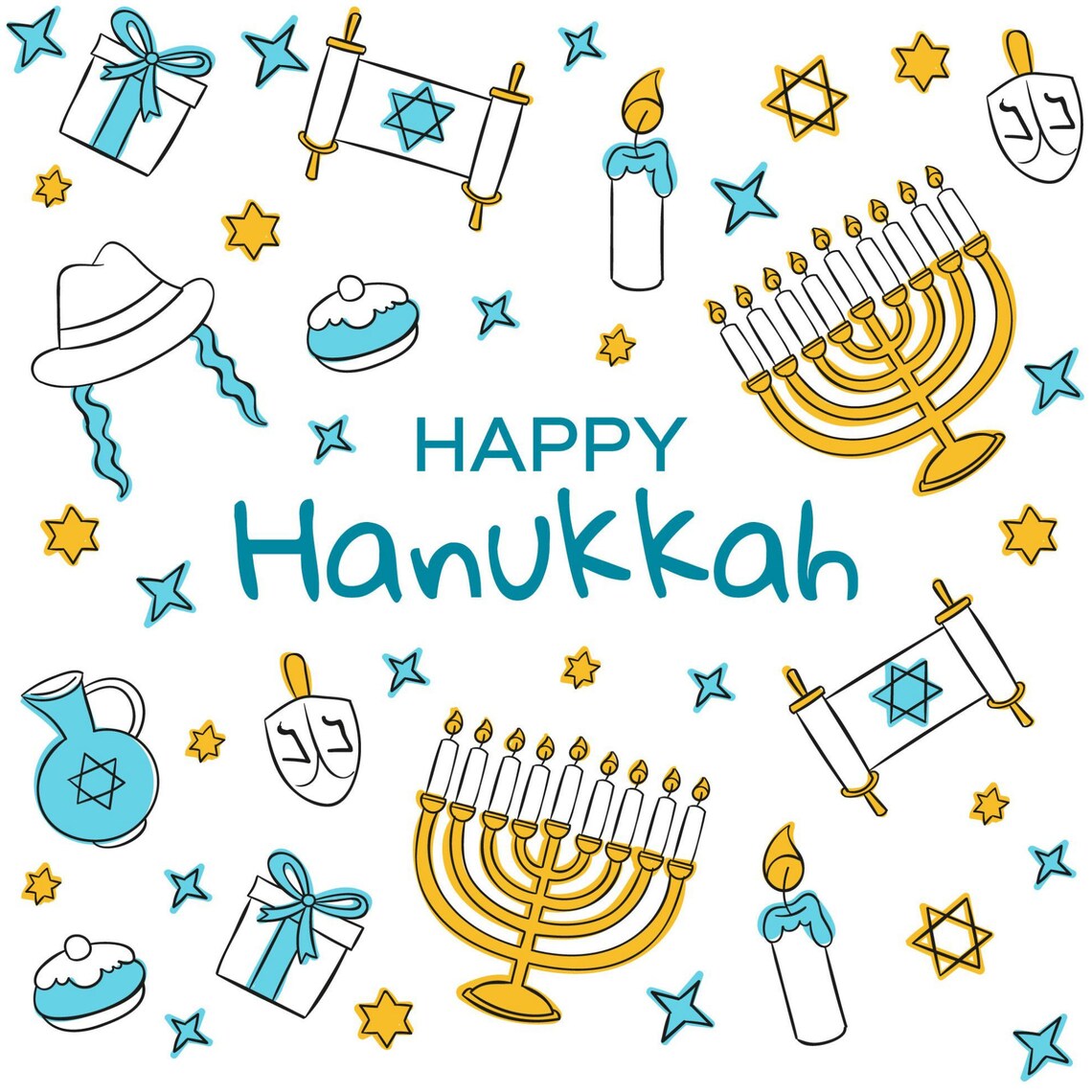 Hanukkah Seamless Pattern / Digital Paper / Pattern Pdf Printable ...