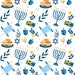 Hanukkah Seamless Pattern / Digital Paper / Pattern Pdf Printable ...