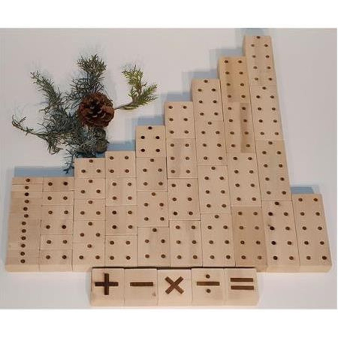 Wooden 53 PCS Basic Math Game Learning Educational Materials Etsy