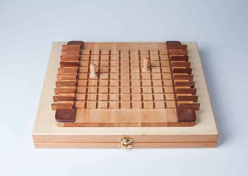 Quoridor Board Games Wall Trap Me Block up the Road Wooden Etsy