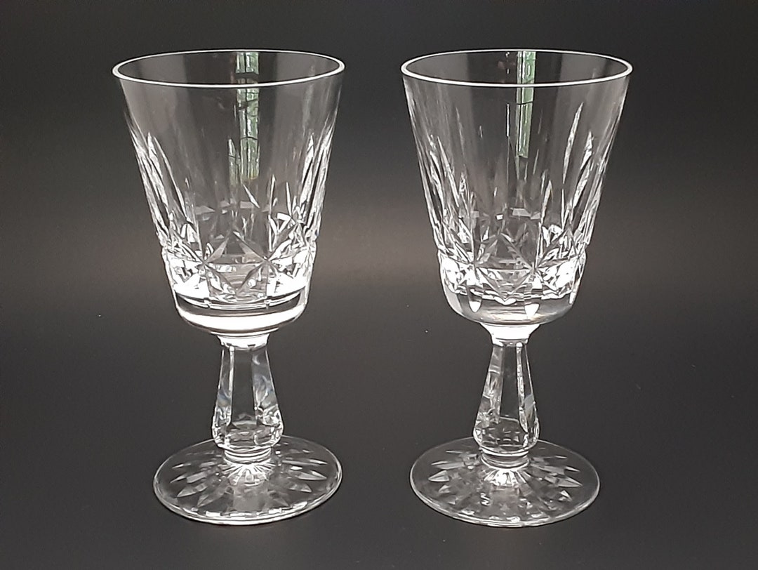 Set of 2 Waterford Crystal ROSSLARECUT 6 Tall Claret Etsy