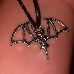 bat charm necklace