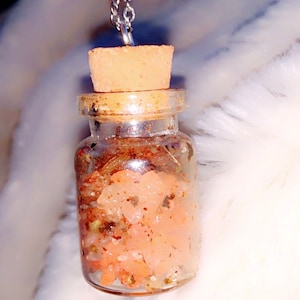 protection spell jar necklace