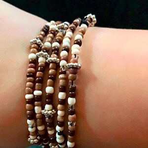 beaded flower bracelet