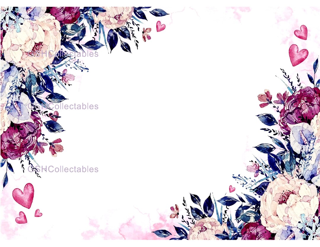 Furniture Decals Waterslide Vinyl Flower Four Corner Etsy