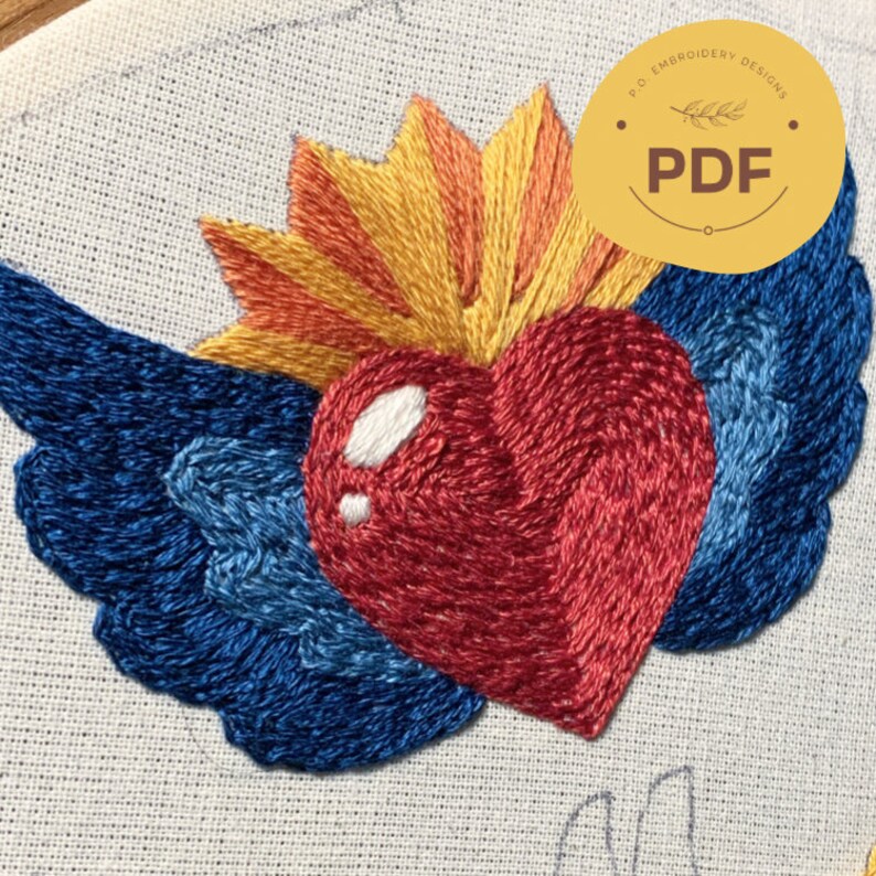 Embroidery PDF Pattern Pdf Pattern Embroidery Pattern Hand Etsy