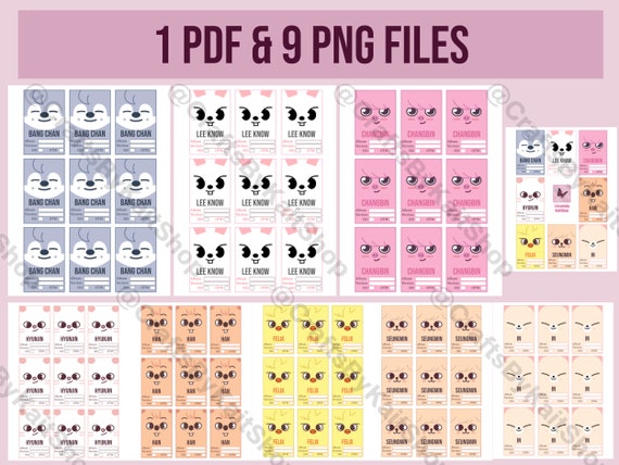 SKZOO Stray Kids Binder Photocard Filler Placeholders [digital