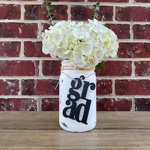 Custom 2024 Grad Party Decorations |  2024 Grad | Class of 2024 | Grad Party Decor | Graduation Party Decor | Mason Jar Tags | Grad Party