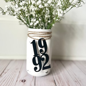 Custom Class Reunion Mason Jar Tags: High School, College