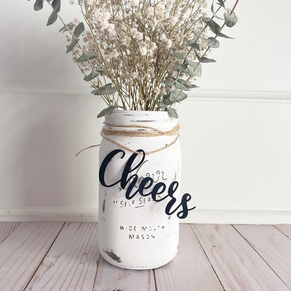 Custom Cheers Party Decorations | Cheers | Cheers Party Decor | Party Decor | Mason Jar Tags
