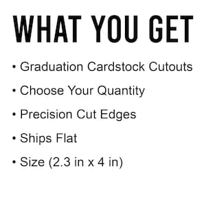 Class of 2026 Cutouts, Graduation Decorations 2026, 2026 Tags, Graduation Party Decor, Table Decor, Senior Night Favors image 4