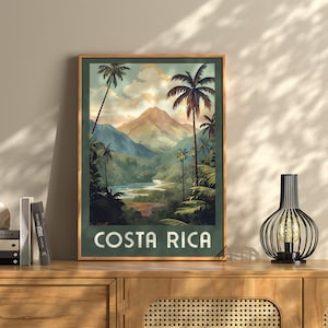 Costa Rica Travel Poster | Costa Rica Travel Poster | Costa Rica Travel Art | Costa Rica Vintage Poster | Costa Rica | Vintage Travel Poster