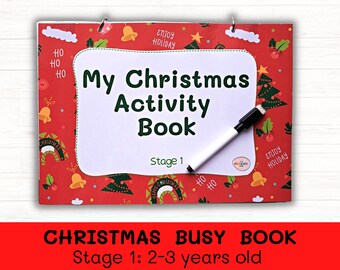 CHRISTMAS BUSY BOOK //Busy book | Christmas gift for toddler | Toddler busy book | Toddler quiet book | Learning binder | Christmas activity