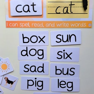 PHONICS CVC WORDS // Learning phonics | CvC worksheet | Phonics games | Learning to read | Reading, writing, blending | Phonics activity image 5