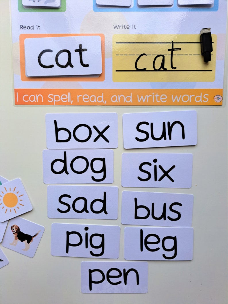 PHONICS CVC WORDS // Learning phonics | CvC worksheet | Phonics games | Learning to read | Reading, writing, blending | Phonics activity image 5