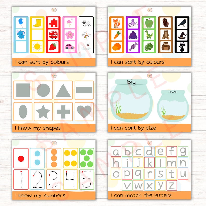 PRINTABLE Preschool Learning Folder Personalized Learning - Etsy UK