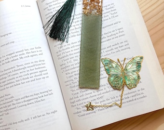 Personalized Bookmark, Bookmark Charm, Butterfly Book Charm, Butterfly Bookmark, Resin Bookmark, Bookmark Set