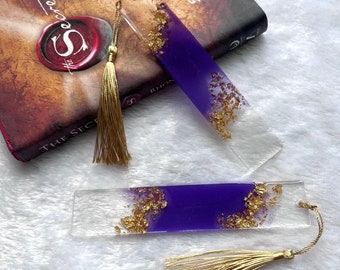Resin Bookmark, Personalized Resin Bookmark, Custom Bookmark, White Bookmark