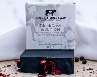 Grass Fed Tallow Soap | Tallow Soap | Charcoal Soap | Skin Balancing | Natural Soap | Face Soap | Bar Soap | Rose Tallow Soap | Shower Soap