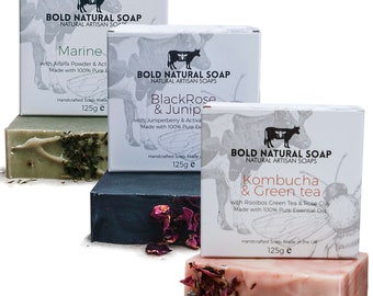Soap Set | 3 Soap bars | Soap Bundle | Man Soap bars | Tallow | Tallow Soap | Natural Soap | Face & Body Soap | soap gift set | Shower bars
