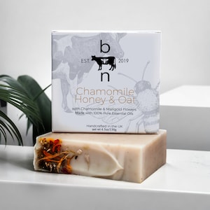 Chamomile Tallow Soap: Honey Oat, Sensitive Skin, Ylang Ylang Sandalwood