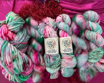 Feelin' Merry- Holiday   handdyed yarn -l- dyed to order if not in stock - limited edition CHOOSE YOUR BASE