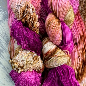 Warm Berry Crisp  - dyed to order if not in stock - limited edition CHOOSE YOUR BASE