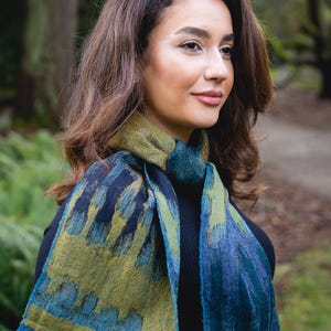 100% Pure BOILED MERINO WOOL Reversible Neck Scarf  in Classic Bright Colors