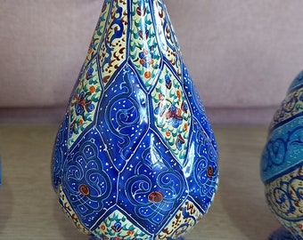 Mina Vase, Enamel Vase, Enamelling, Miniature, Mina, Handicrafts, Housewarming Gift