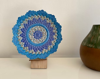 Mina Plate, Hand-painted minakari, Enamel, Enamelling, Miniature, Mina, Handicrafts, Housewarming Gift