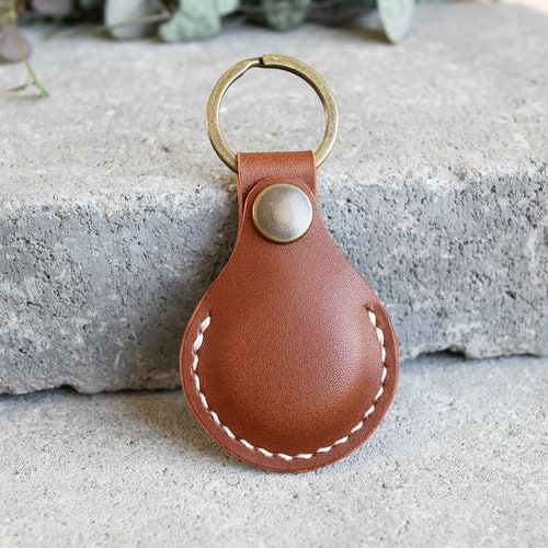 Airtag Case Airtag Leather Key Ring Handmade Leather Airtag Etsy