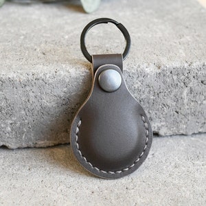 Leather AirTag keychain - AirTag holder / AirTag Case