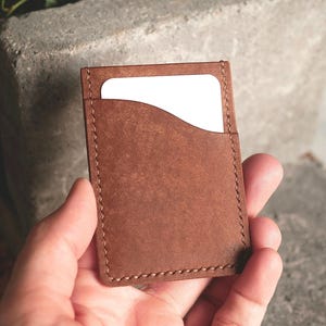 Porta-cartões de couro | Carteira de couro para cartões | Carteira de cartões personalizada