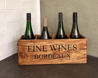 Wine bottle holder / wine storage wood / wine rack